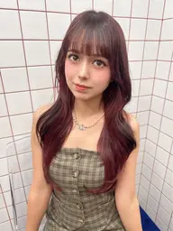 【ブリーチなしダブルカラー𝐜𝐨𝐮𝐩𝐨𝐧♡】カット➕透明感ダブルカラー➕クイック3stepTr