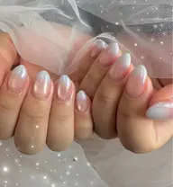 オフ無し🩵カラグラマグ💎🧸✨ちゅるちゅる可愛いワンホンネイル✨