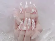 🔥チップ長さだし持ち込みデザイン💎パーツつけ放題