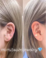 耳ツボジュエリーとラッシュリフト(立ち上げデザイン・カールデザイン)のセット