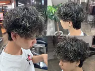 カット+ハイライト+パーマ