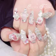 【ハンド】150分持ち込みデザイン¥10800(最高級パーツ、ゴテゴテデザインOK!)