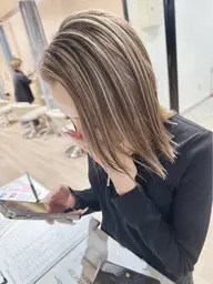 【大人女性のためのデザインカラー】カット＋カラー＋ハイライト12100円