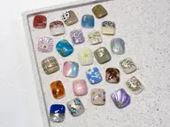 【フットネイル】　【新規】 親指アートデザインネイル 平日¥7500土日祝¥8000