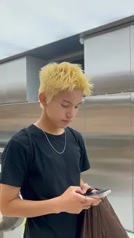 メンズショート限定【カット＋ブリーチカラー】