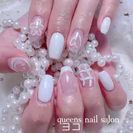 🎀Handソフトジェルオフ無料ケア込み⭐持ち込みデザインアートパーツ5本