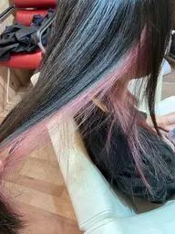 ［インナーカラーorイヤリングカラー］《前処理付💊/ケアブリーチ/ブリーチ/ダブルカラー/デザインカラー/ブリーチ》