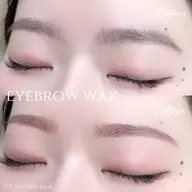 アイブロウWAX【オーガニックwax使用/間引き・メイク込】