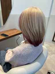 🌸ケアブリーチ2回でつくるハイトーンカラー🌸