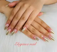 「オフ無し」チップで10本長さ出し(ジェルで＋600円)+フレンチorミラーorグラデーション