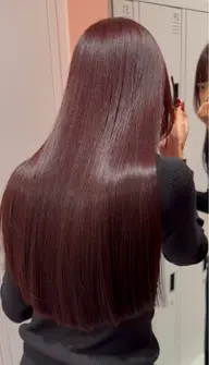 💧⌇梅雨対策‼️髪質改善ストレート+毛先毛量cut✂️+高保湿トリートメント
