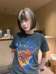 ポイントブリーチカラー➕【無料】ボブorレイヤーカット