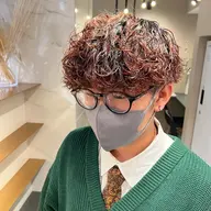 メンズカット＋ツイストスパイラルパーマ