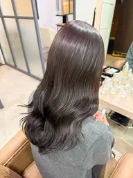 【ブリーチなし】透明感カラー🩵