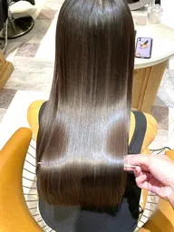 【✨美髪矯正✨】髪質改善ストレート＋ブリーチなしの透明感カラー＋まとまるカット＋トリートメント【※ブリーチ毛も可能💐】