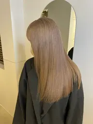 【大人ハイトーンはこちら⭕️】カット+1ブリーチ+全体カラー+トリートメント