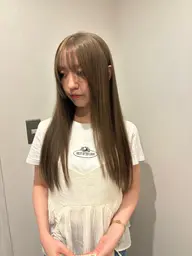 🩷人気No.2🩷顔まわりカット+髪質改善カラー+Aujua
