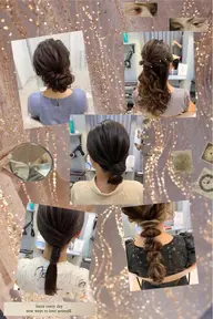 〈🤍大人気🤍〉トレンド5スタイルから選べるヘアセット💐