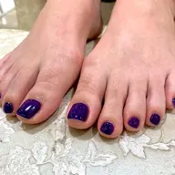 フットネイルワンカラー　オフケア込み