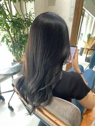 【🤜🏻🔥就活や暗染めにおすすめ🔥🤛🏻】暗めツヤ感カラー🩶+トリートメント