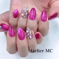 🩵きらめくビジュー 🧲マグネットワンカラー&1本ストーン埋めつくし🩵