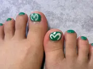 【オフなし】フット親指アートor親指パーツ🦋☁️