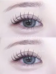 人気No.1🪄マツエク120本（フラットラッシュ）🩶束感コーティング《LED変更+2200》