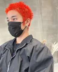 【メンズショート限定】カット＋ダブルカラーの高発色のテマザインが楽しめるコースになります♪♪