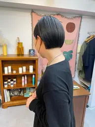 カット+縮毛矯正ストレート+2stepトリートメント