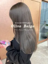 🧸ブリーチなしワンカラー+トリートメント3step〰️ ¥3500