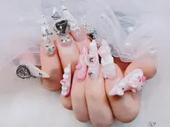 練習モデル🎶チップ長さだし✨パーツ/ストーン/シール無制限付け放題