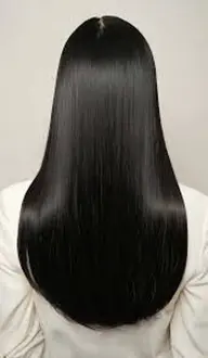 黒染め 就活カラー 〔ワンカラー)+トリートメント #ブルーブラック #暗染めカラー