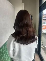 お顔まわりカット+髪質改善カラー＋水分補給TR(ブリーチなし)