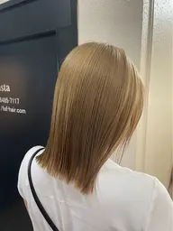 〈木金9:00-〉全頭ワンブリーチ＋ワンカラーモデル募集中（ショートから肩下くらいまでの方のみ募集中！）