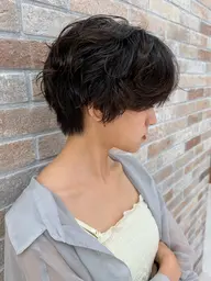 【朝の時間短縮☀️】似合わせカット+ふんわりパーマ