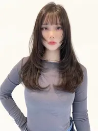 【cut color】顔周りから繋がるレイヤーカット＆カラー🫧#ミディアムレイヤー#ザクザクレイヤー#ロングレイヤー