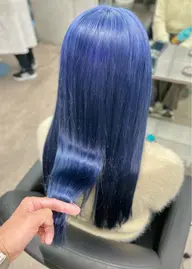 【💙抜群な透明感💙】ダブルカラー＋ナノバブル＆Aujua3step超音波アイロントリートメント→¥13,200