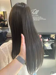 ブリーチなしWカラー➕2stepトリートメント