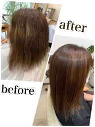 艶ストレート💕リピーター様平日限定🌈縮毛矯正35%off（cut込み）