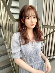 【リピートメニュー】小顔補正カット+アディクシーカラー+オッジィオットトリートメント