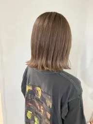 【究極の透明感🩷】ブリーチありダブルカラー🥝 （全頭ブリーチ）＋2stepトリートメント🫧