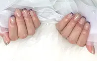 💚【Hand】フレンチネイル(ベースカラー・ラメライン込)💚