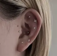 耳ツボジュエリー💎パーツ12粒➕お土産2粒➕簡単な耳ほぐしマッサージ