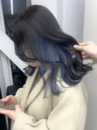 【🌈インナーカラー🌈】内側だけ色を入れて✨チラ見せが可愛い💕🎀さりげなくオシャレにしたい方におすすめ🥰💐