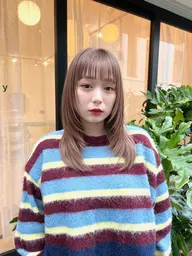 透明感たっぷりブリーチなしダブルカラー✨