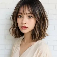 【ハイライト、白髪ぼかし】ハイライト+最高級内部補修トリートメント