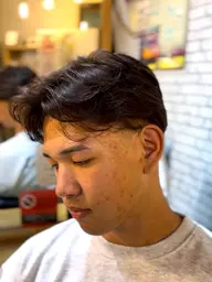 メンズカット+縮毛矯正【町田/テーパーフェード/縮毛矯正/癖毛】