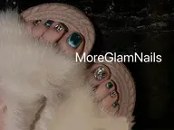 《フットネイル》アート4本+ワンカラー/マグネットネイル