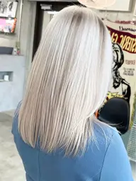 【💖リタッチの切れ毛防止前処理剤付き💖】カット➕ブリーチ➕カラー➕ケラチントリートメント】