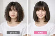 縮毛矯正全体✨　【⚠️ブリーチ、パーマ履歴❌】　鎖骨上限定❗️初めての方限定！レディース限定！